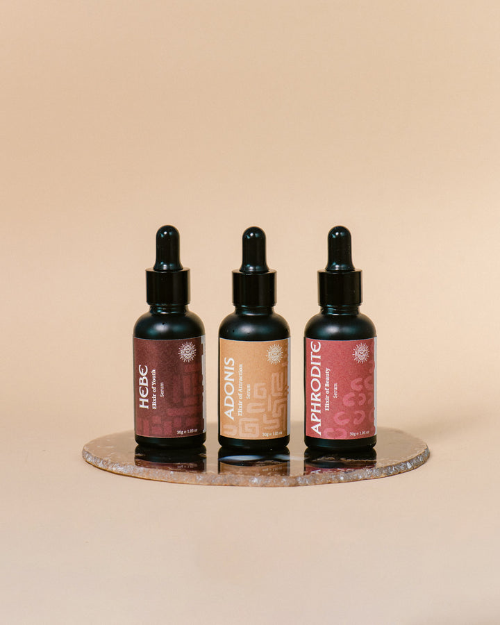 Our range of serums are formulated to target different skin concerns and are suitable for all skin types; they are nourishing and hydrate the skin. Each serum is handmade with quality ingredients that target specific concerns.